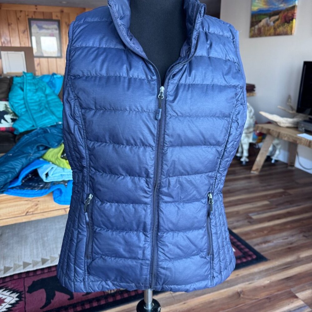 Womens 32 Degrees Heat, Navy DOWN Vest Size Large